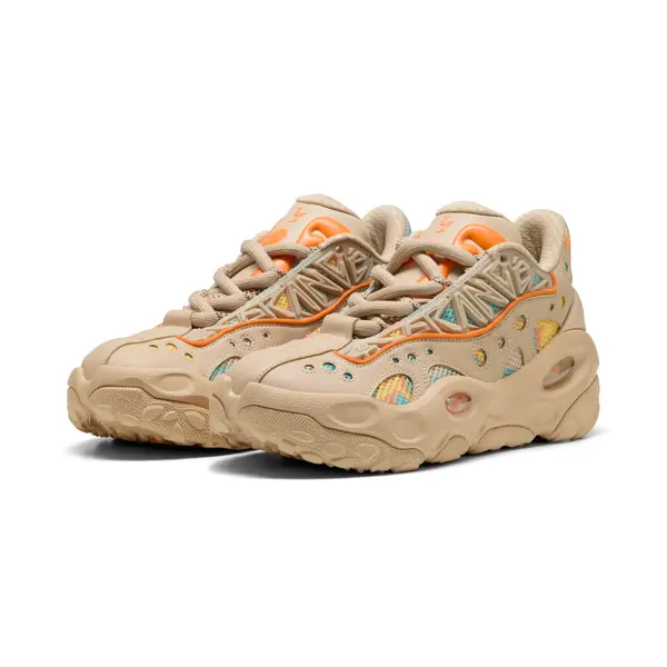 PUMA PUMA LaFrancé RNR Sneakers Unisex, Women, Light Sand/Orange Glo/Aquatic, 44