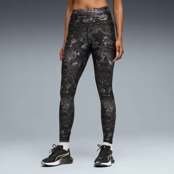 PUMA PUMA League 7/8 Training Tights Women, Clothing, Black/Flat Medium Gray, S