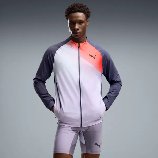 PUMA PUMA Lightspeed ULTRAWEAVE Graphic Running Jacket Men, Clothing, Inky Depths, S