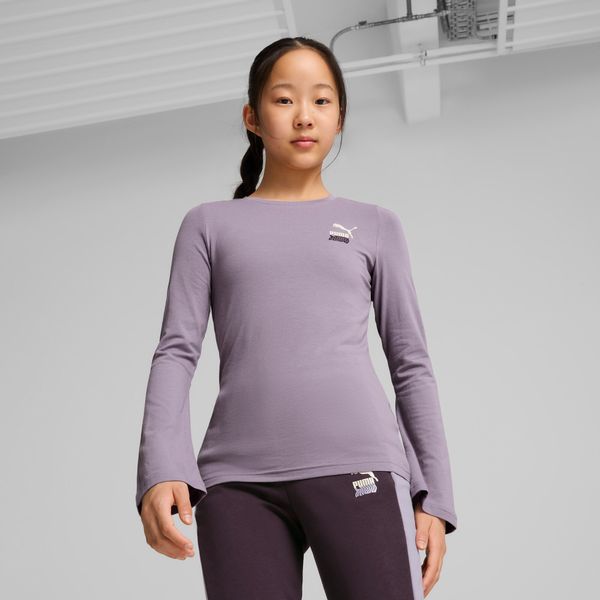 PUMA Puma Long-sleeve Tee Youth, Purple, Size 13-14Y, Kids