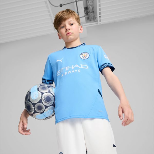 PUMA PUMA Manchester City 24/25 Home Jersey Youth, Light Blue/Marine Blue