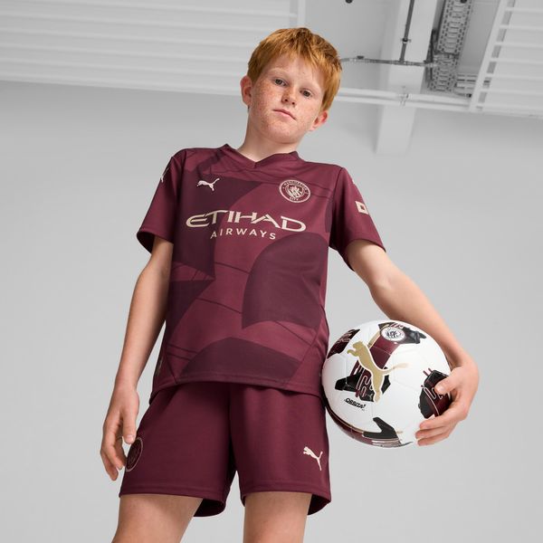 PUMA Puma Manchester City 24/25 Third Jersey Youth, Red, Size 7-8Y, Clothing