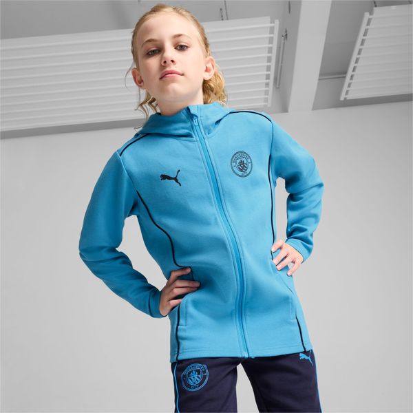 PUMA PUMA Manchester City Casuals Hooded Jacket Youth, Dark Blue