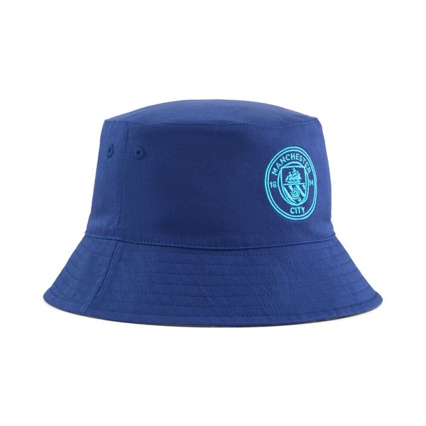 PUMA Puma Manchester City ftbl NRGY Reversible Bucket Hat, Blue, Accessories