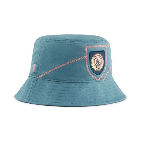 PUMA Puma Manchester City ftbl STATEMENT Bucket Hat, Blue, Size S/M, Accessories