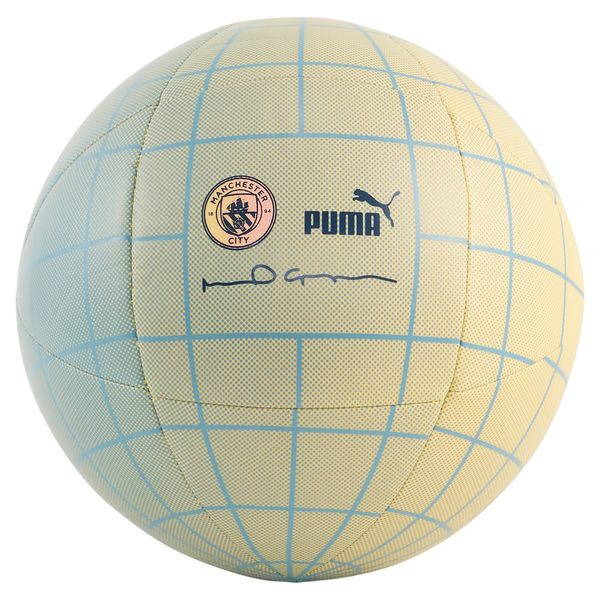 PUMA Puma Manchester City ftbl STATEMENT Football, Beige, Size 5, Clothing