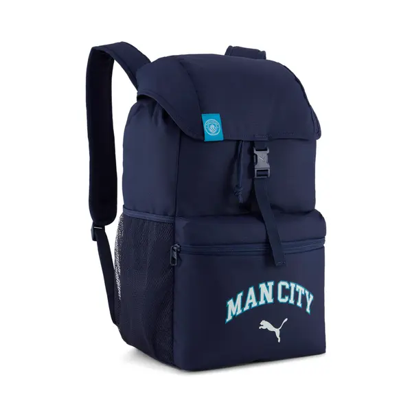 PUMA PUMA Manchester City ftblCulture 24L Backpack, Football, Navy/Tropical Blue, OSFA