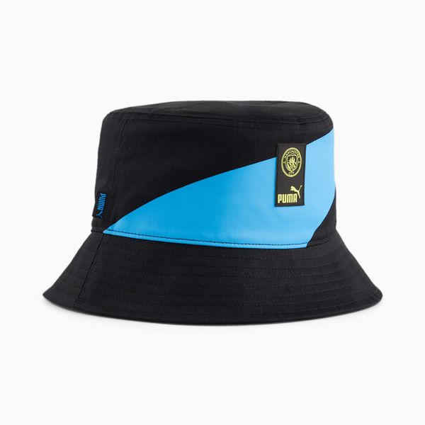 PUMA PUMA Manchester City Ftblculture+ Bucket Hat, Black/Magic Blue