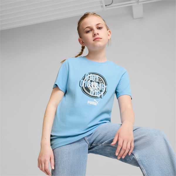 PUMA PUMA Manchester City Ftblculture T-Shirt Youth, Light Blue