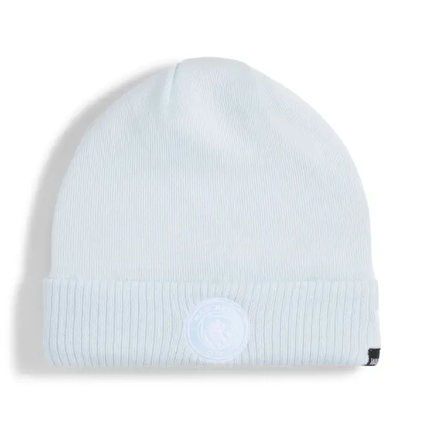 PUMA PUMA Manchester City ftblEssentials Beanie, Accessories, Icy Blue/White, OSFA