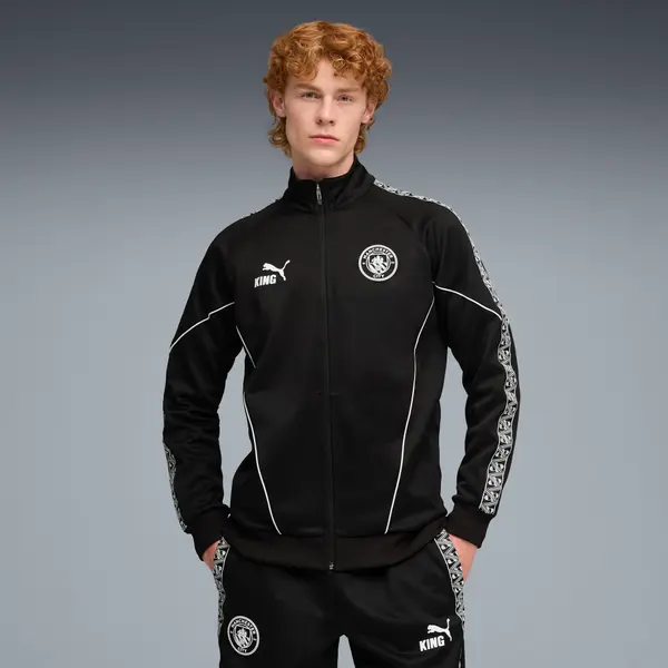PUMA PUMA Manchester City KING Anthem Jacket Men, Clothing, Black, S