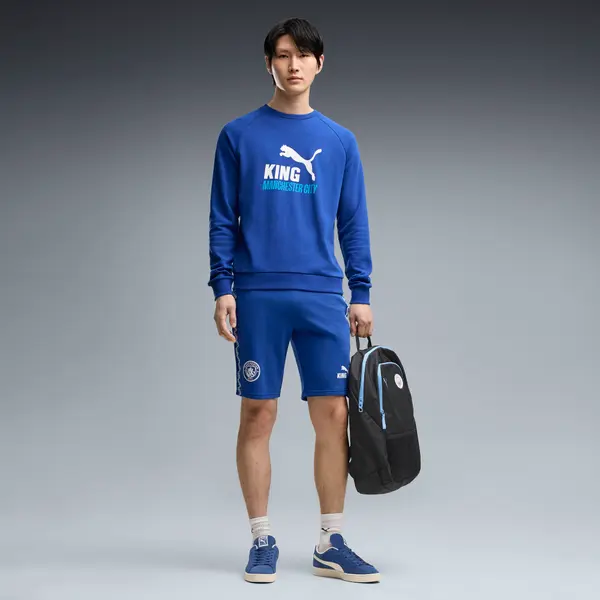 PUMA PUMA Manchester City KING Sweat Shorts Men, Clothing, Speedy Blue/White, S