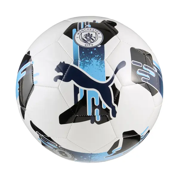PUMA PUMA Manchester City Orbita 6 Training Ball, Accessories, White/Navy, 5