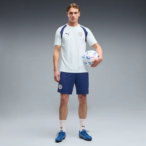 PUMA PUMA Manchester City Slim Training Shorts Men, Clothing, Blue Jewel/Dewdrop, S