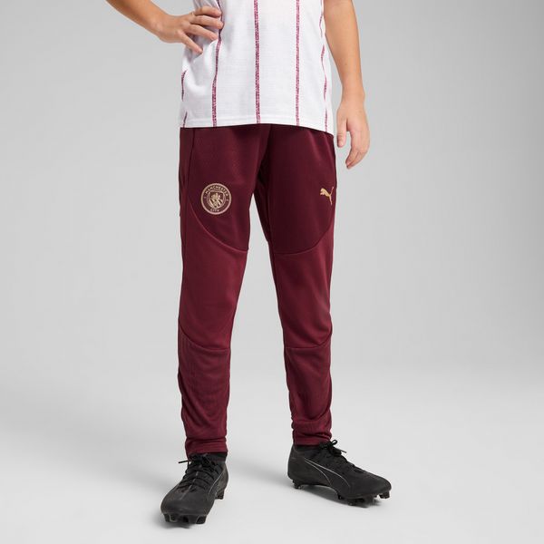 PUMA Puma Manchester City Training Pants Youth, Red, Size 5-6Y, Clothing