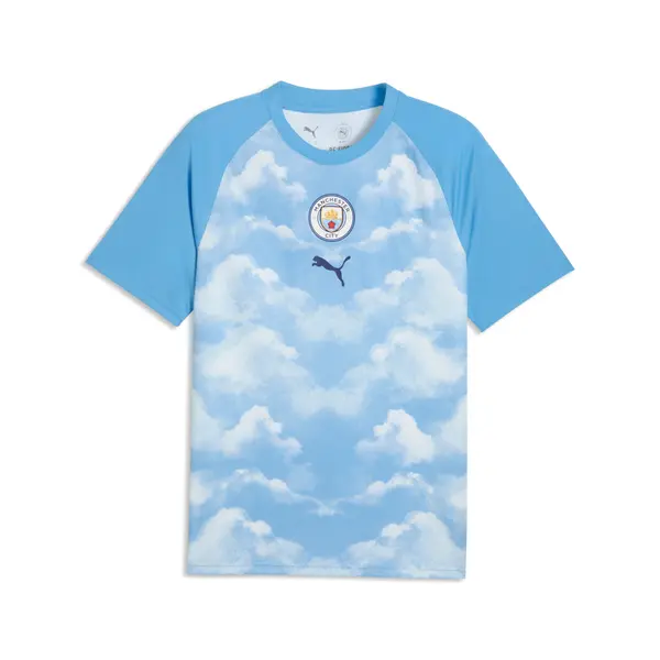 PUMA PUMA Manchester City Warmup Jersey Men, Sport, Icy Blue/Regal Blue, S