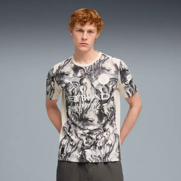 PUMA PUMA Manchester City x Year of the Horse Jersey Men, Clothing, Alpine Snow/Flat Dark Gray, S