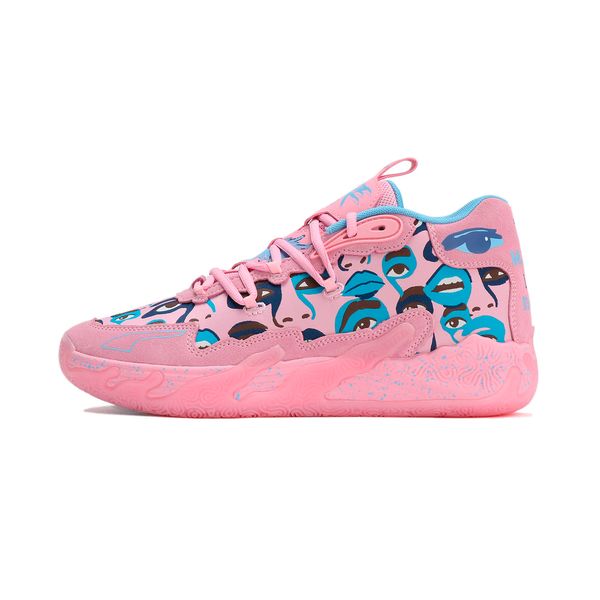 PUMA Puma MB.03 Kid Super Basketball Shoes, Pink, Size 42, Shoes