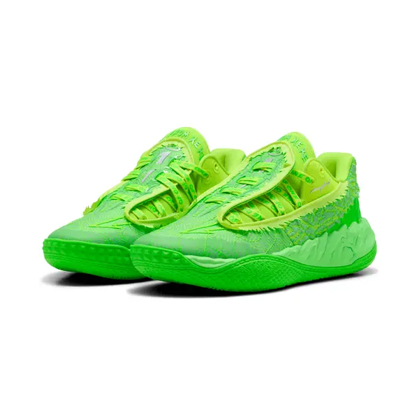 PUMA PUMA MB.05 Flourish Basketball Shoes Youth, Shop, Green Pes/Yellow Pes, 35.5