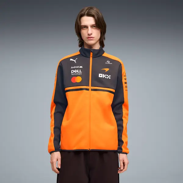PUMA PUMA McLAREN MASTERCARD F1 TEAM Replica Softshell Jacket Men, Clothing, Papaya, S