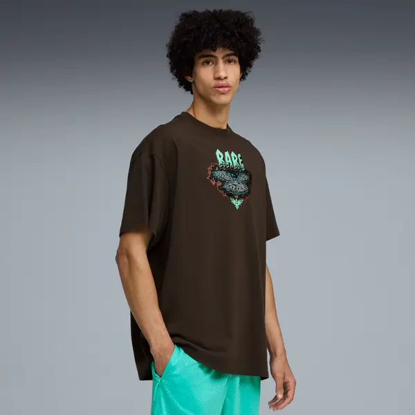PUMA PUMA Melo World Oversized Tee Men, Men, Crystal Black, S