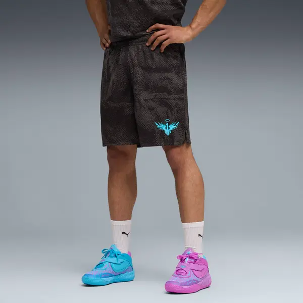 PUMA PUMA Melo x Hive 7" Knitted Shorts Men, Clothing, Black/Aop, S