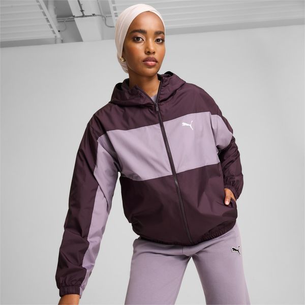 PUMA PUMA Mesh Lined Windbreaker Women Women's Jacket, Midnight Plum