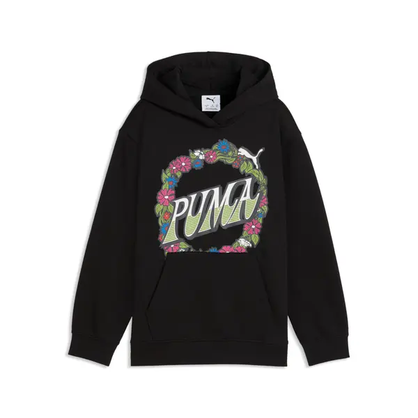 PUMA PUMA MID 90s Relaxed Graphic Hoodie Youth, Shop, Black, 15-16Y