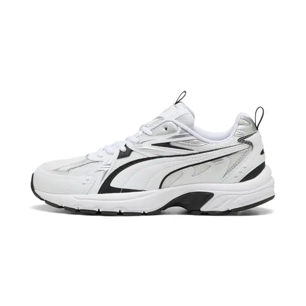PUMA PUMA Milenio Tech Sneakers Unisex, Shoes, White/Black/Silver, 44