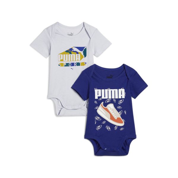 PUMA Puma MINICATS Bodysuit Toddlers, Blue, Size 9-12M, Clothing