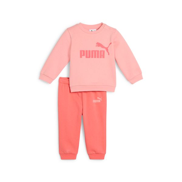 PUMA Puma Minicats Essentials Crew Shirt Set Toddler, Pink, Size 9-12M, Clothing
