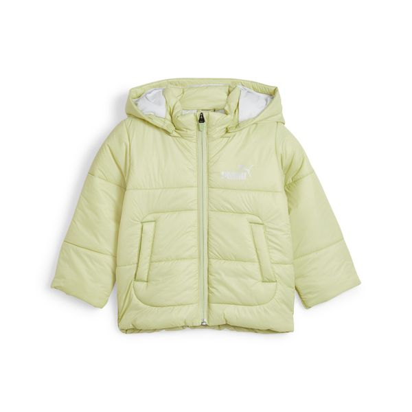 PUMA Puma Minicats Toddlers' Hooded Padded Jacket, Green, Size 12-18M, Clothing