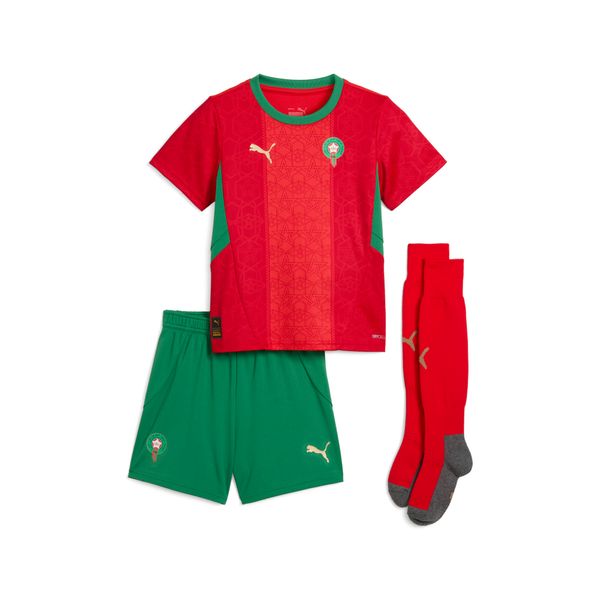 PUMA Puma Morocco 2025 Home Minikit Youth, Red, Size 4-5Y, Clothing