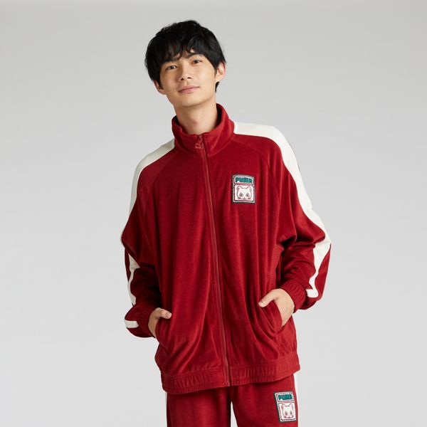 PUMA Puma NEKO Graphic Pile T7 Jacket Unisex, Red, Size XXL, Clothing