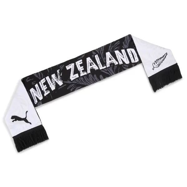 PUMA PUMA New Zealand ftblCulture Scarf, Football, Black/White, OSFA