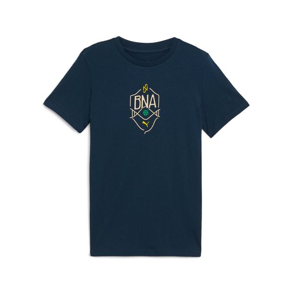 PUMA Puma Neymar JR "BNA" Logo Tee Youth, Blue, Size 7-8Y, Clothing