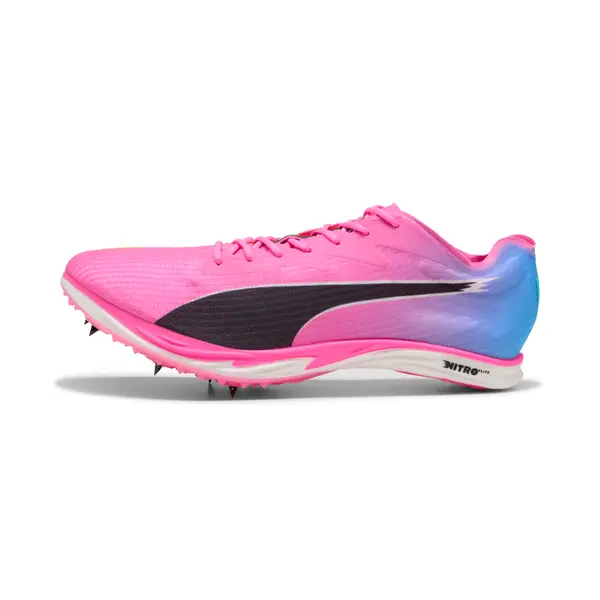 PUMA PUMA NITRO™ Elite 3 Mid Distance Spikes Unisex, Shoes, Poison Pink/Sun Stream/Bright Aqua, 44