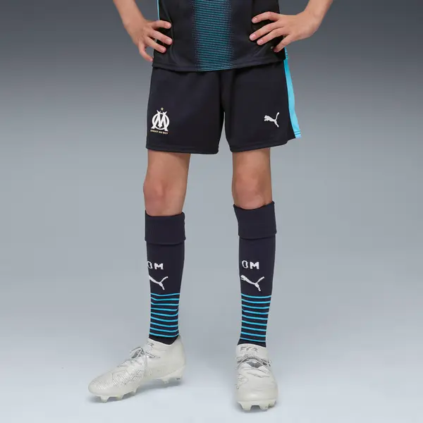 PUMA PUMA Olympique de Marseille 25/26 Shorts Youth, Clothing, Navy/Luminous Blue, 15-16Y