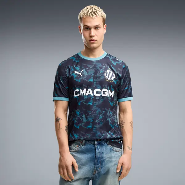 PUMA PUMA Olympique de Marseille 26/27 Away Jersey Men, Men, Navy/Baltic Sea Blue, S