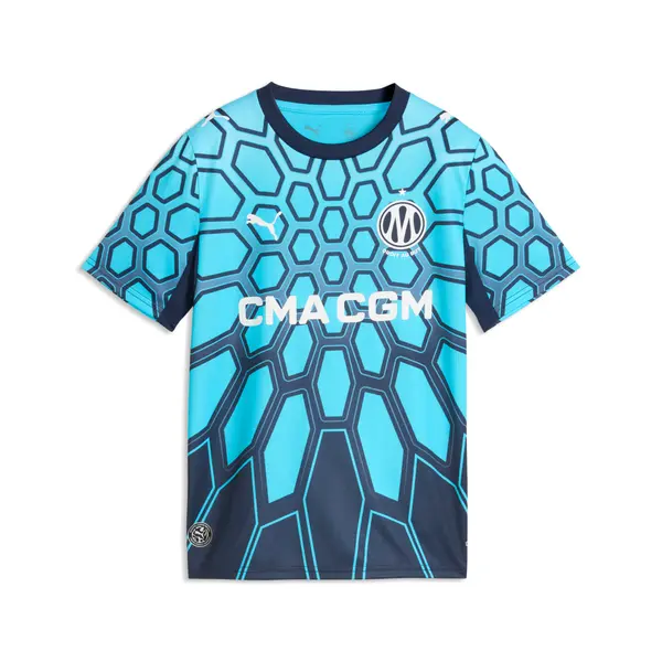 PUMA PUMA Olympique de Marseille 26/27 Goalkeeper Jersey Youth, Sports, Bright Aqua/Club Navy, 15-16Y