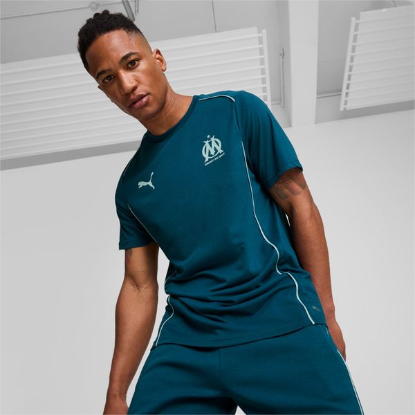 PUMA PUMA Olympique De Marseille Casuals T-Shirt Men, Ocean Tropic/Turquoise Surf