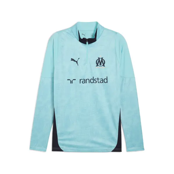 PUMA PUMA Olympique de Marseille Training Quarter-Zip Top Men, Sport, Safe Lake/New Navy, S