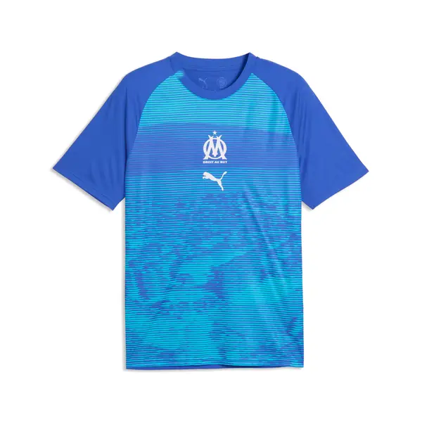 PUMA PUMA Olympique de Marseille Warmup Jersey Men, Football, Royal Sapphire/Aqua, S