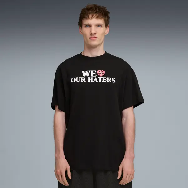 PUMA PUMA Out The Mail Oversized Basketball Tee Men, Clothing, Black, S