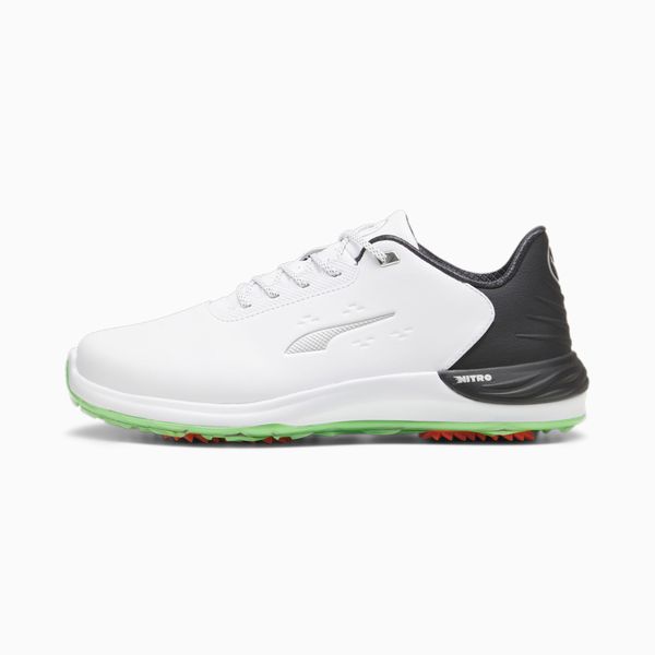 PUMA PUMA Phantomcat Nitroâ¢+ Men's Golf Shoes, White/Black/Green Pes