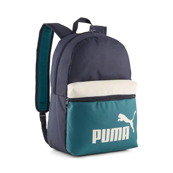 PUMA PUMA Phase Colour-block Backpack, Accessories, Navy/Emerald Ice, OSFA