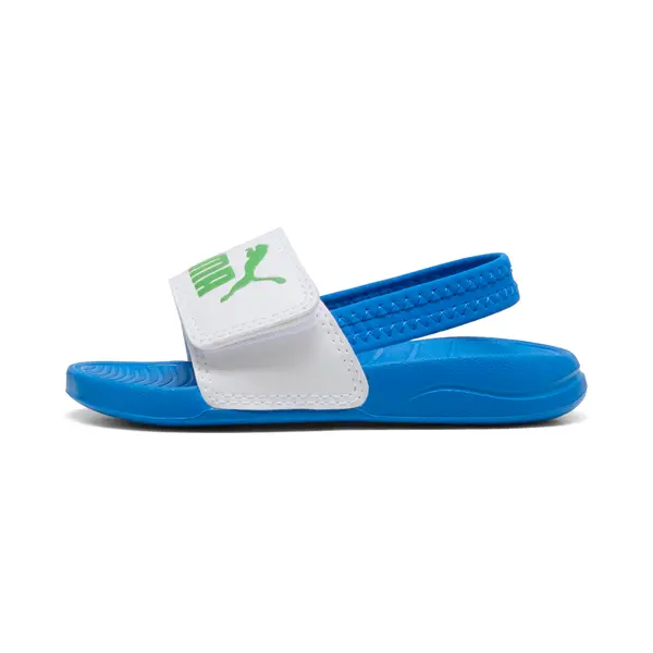 PUMA PUMA Popcat 20 Backstrap Babies' Sandals, Shoes, White/Green Fruit/Racing Blue, 19