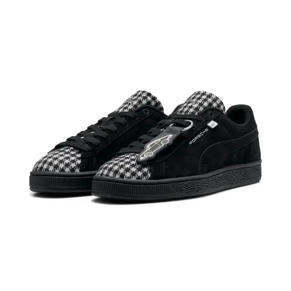 PUMA PUMA Porsche Legacy Suede Classic Pepita Sneakers Unisex, Motorsport, Black/White, 44