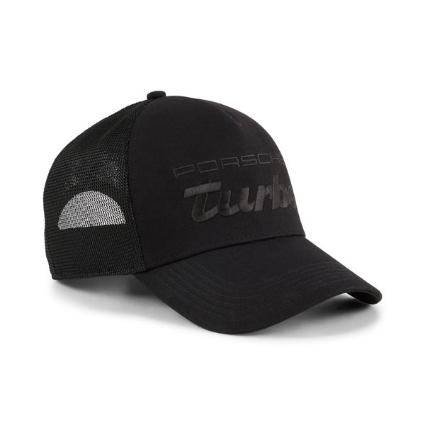 PUMA Puma Porsche Legacy Trucker Cap, Black, Accessories