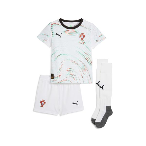 PUMA Puma Portugal 2025 Away Minikit Kids, White, Size 5-6Y, Clothing